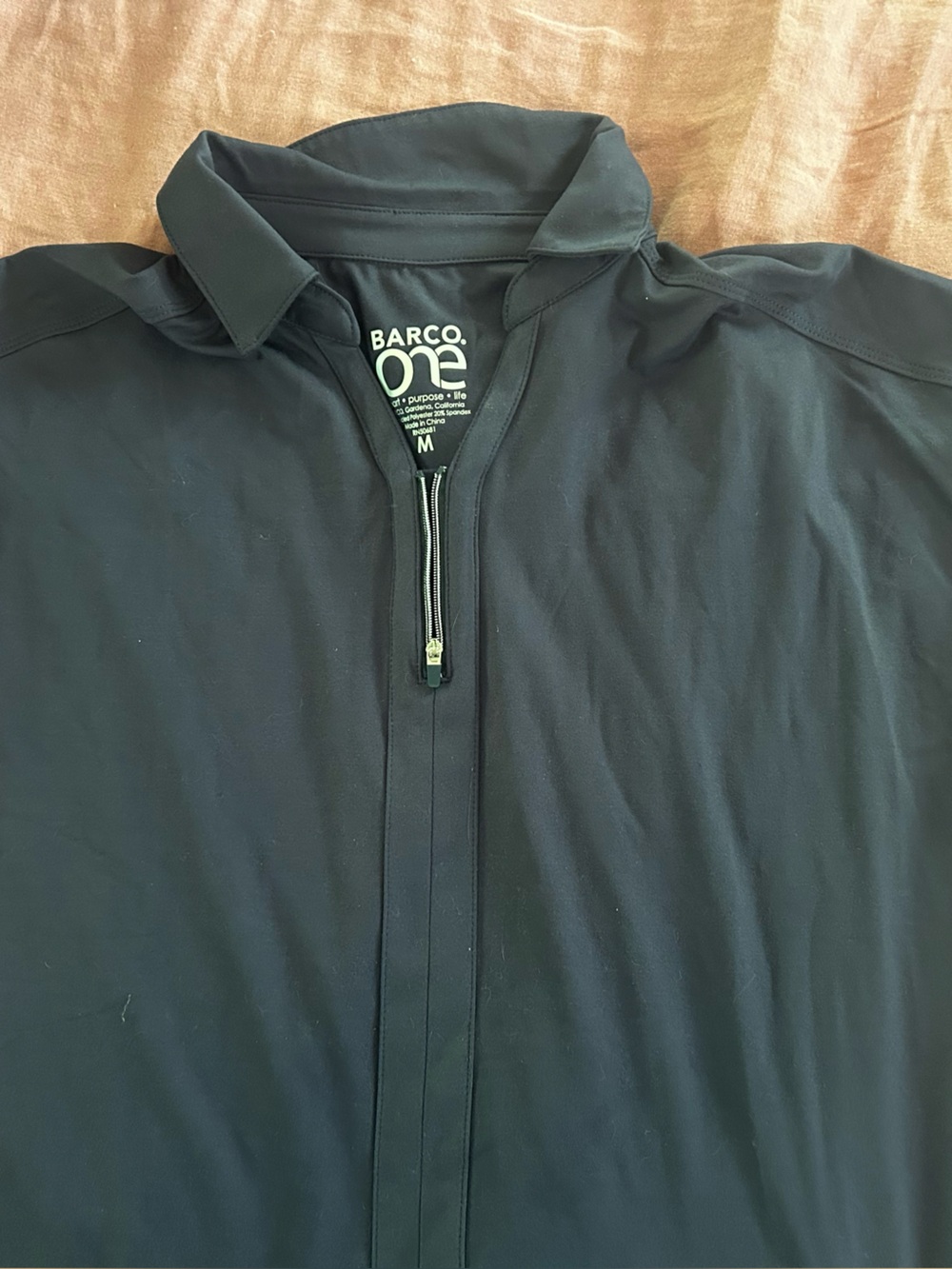 Barco Uniforms Women’s dark grey Quarter-Zip Shirt